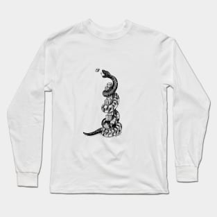Build Snake ink drawing design Long Sleeve T-Shirt